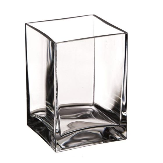 VASO QUADRATO VETRO