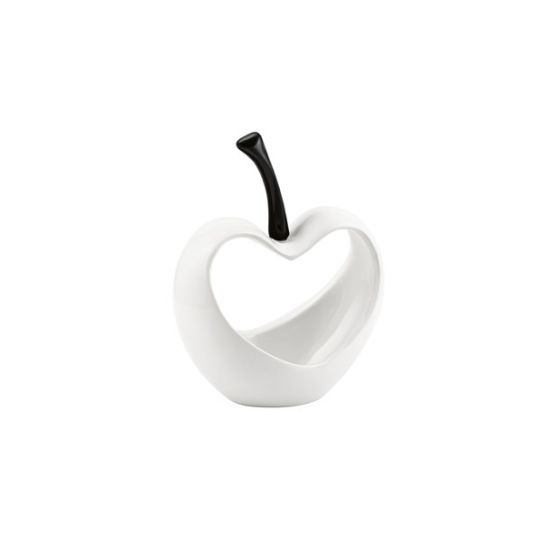 VASO CERAMICA CILIEGIA CUORE BIANCO