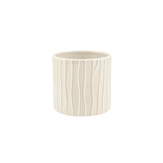 CILINDRO RIGATO CERAMICA AVORIO