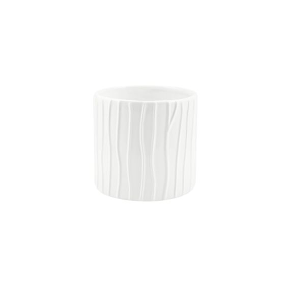CILINDRO RIGATO CERAMICA BIANCO
