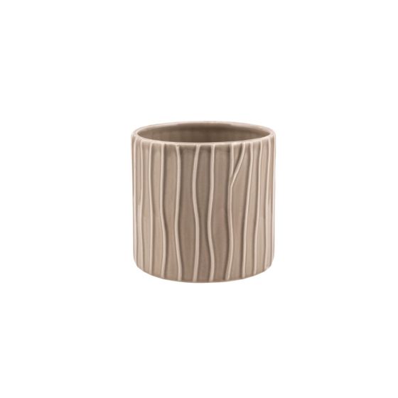 CILINDRO RIGATO CERAMICA TORTORA