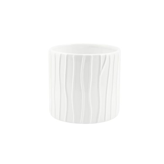 CILINDRO RIGATO CERAMICA BIANCO