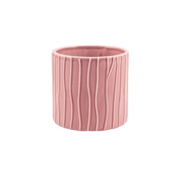 CILINDRO RIGATO CERAMICA ROSA