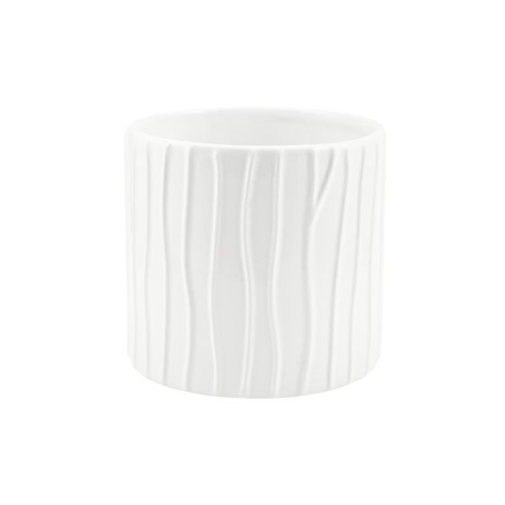 CILINDRO RIGATO CERAMICA BIANCO