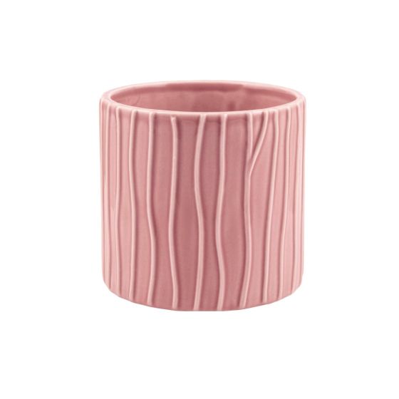 CILINDRO RIGATO CERAMICA ROSA