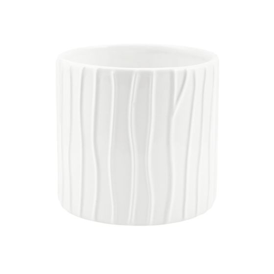 CILINDRO RIGATO CERAMICA BIANCO