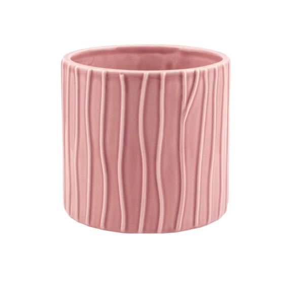 CILINDRO RIGATO CERAMICA ROSA
