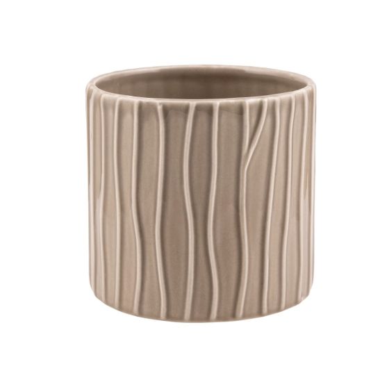 CILINDRO RIGATO CERAMICA TORTORA