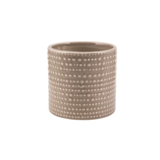 CILINDRO PUNTINATO CERAMICA TORTORA