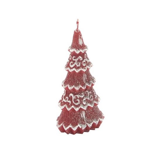 ALBERO 3 NATALE PICCOLO ROSSO GLIT