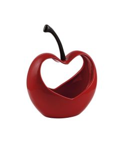 VASO CERAMICA CILIEGIA CUORE ROSSO