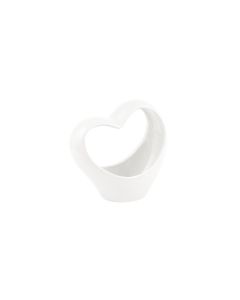 VASO CERAMICA CUORE BIANCO