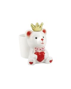 VASO CERAMICA ORSETTO CON CUORE
