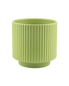 CILINDRO RIGATO CERAMICA VERDE MELA