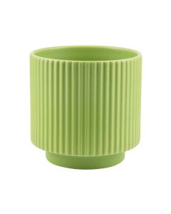 CILINDRO RIGATO CERAMICA VERDE MELA