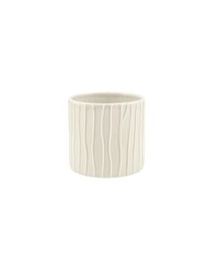 CILINDRO RIGATO CERAMICA AVORIO