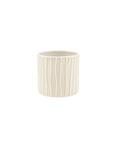 CILINDRO RIGATO CERAMICA AVORIO