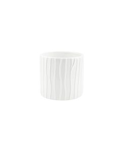 CILINDRO RIGATO CERAMICA BIANCO