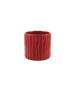 CILINDRO RIGATO CERAMICA ROSSO
