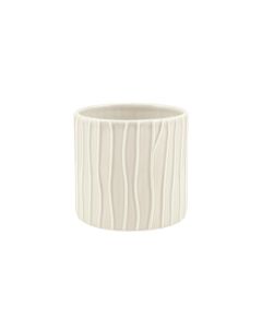 CILINDRO RIGATO CERAMICA AVORIO