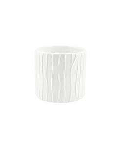 CILINDRO RIGATO CERAMICA BIANCO