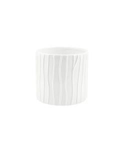 CILINDRO RIGATO CERAMICA BIANCO