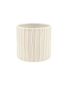 CILINDRO RIGATO CERAMICA AVORIO