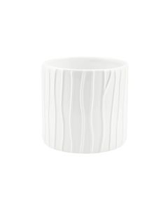 CILINDRO RIGATO CERAMICA BIANCO