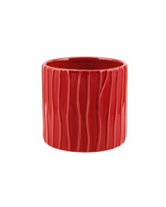 CILINDRO RIGATO CERAMICA ROSSO