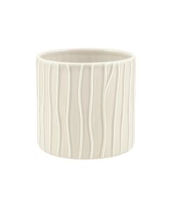 CILINDRO RIGATO CERAMICA AVORIO