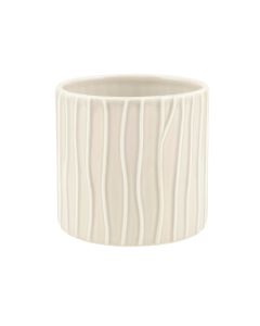 CILINDRO RIGATO CERAMICA AVORIO