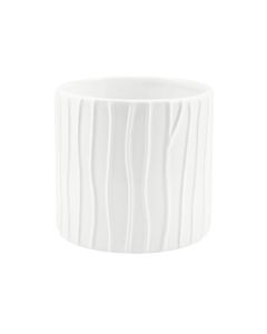 CILINDRO RIGATO CERAMICA BIANCO