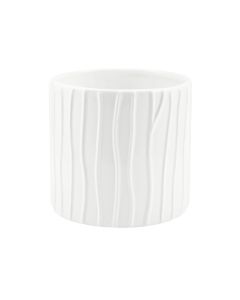 CILINDRO RIGATO CERAMICA BIANCO