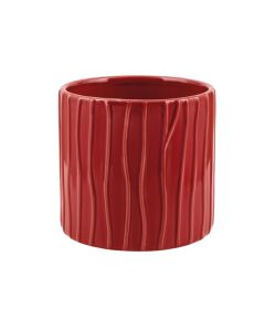 CILINDRO RIGATO CERAMICA ROSSO