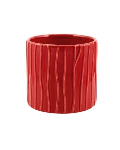 CILINDRO RIGATO CERAMICA ROSSO