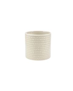 CILINDRO PUNTINATO CERAMICA AVORIO