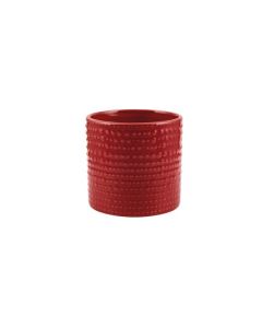 CILINDRO PUNTINATO CERAMICA ROSSO