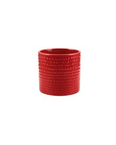 CILINDRO PUNTINATO CERAMICA ROSSO