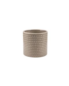 CILINDRO PUNTINATO CERAMICA TORTORA