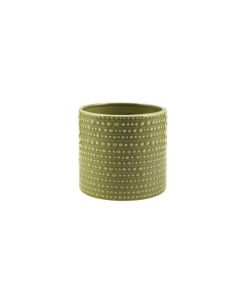 CILINDRO PUNTINATO CERAMICA VERDE