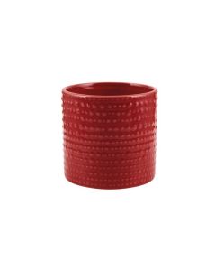 CILINDRO PUNTINATO CERAMICA ROSSO