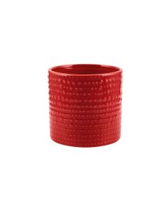 CILINDRO PUNTINATO CERAMICA ROSSO