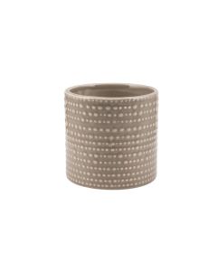CILINDRO PUNTINATO CERAMICA TORTORA