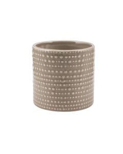 CILINDRO PUNTINATO CERAMICA TORTORA
