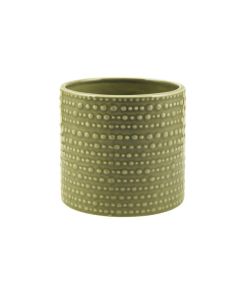 CILINDRO PUNTINATO CERAMICA VERDE