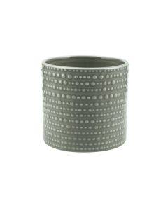 CILINDRO PUNTINATO CERAMIC VERDE PET