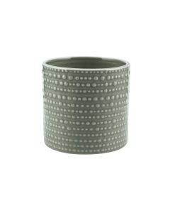 CILINDRO PUNTINATO CERAMIC VERDE PET
