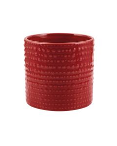 CILINDRO PUNTINATO CERAMICA ROSSO