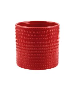 CILINDRO PUNTINATO CERAMICA ROSSO