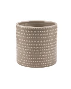 CILINDRO PUNTINATO CERAMICA TORTORA